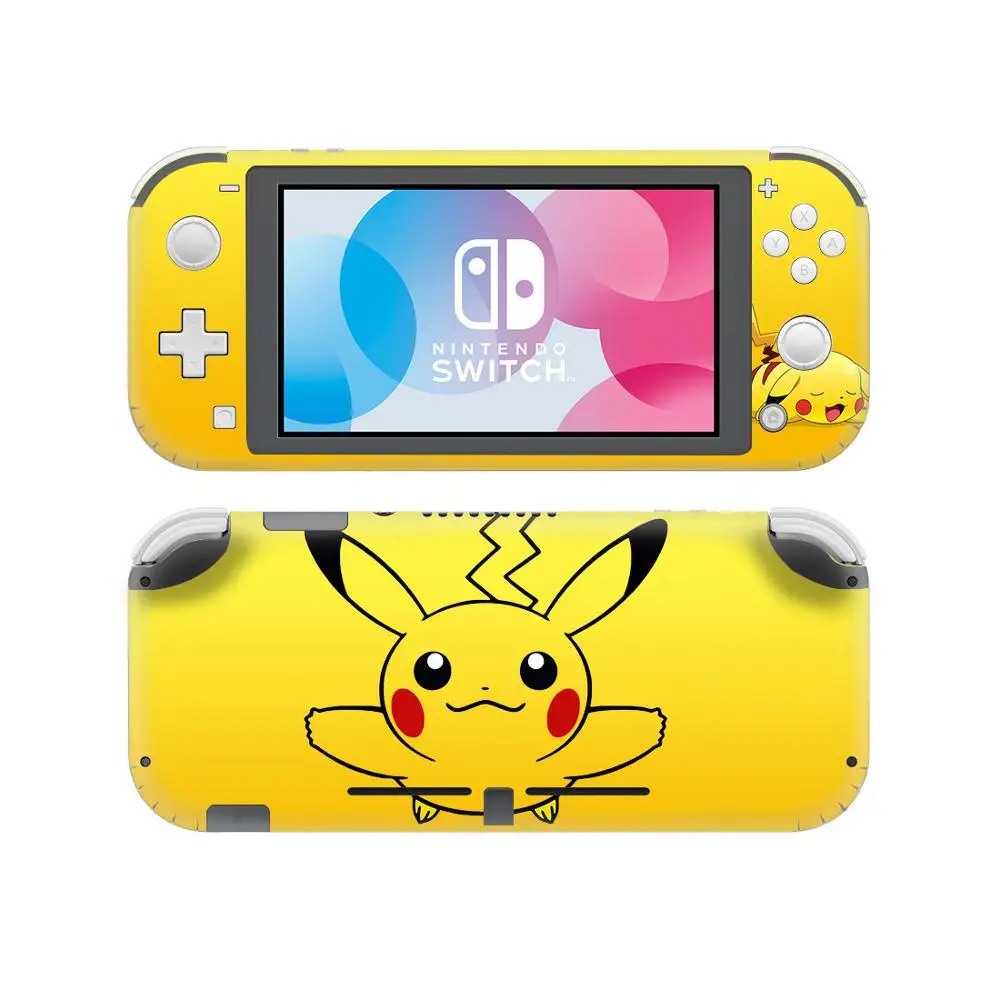 YSNSL0022 Наклейка Pokemons Skins для консольного контроллера tind Switch Lite защитный винил наклейки NS мини игровые аксессуары-Pikachus - Цвет: YSNSL0022