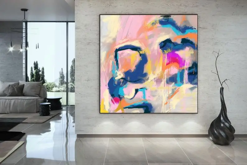 

Painting On Canvas Art Modern Wall Decor Contemporary Art Abstract Painting Extra Large Wall Art Palette Knife Original Artwork