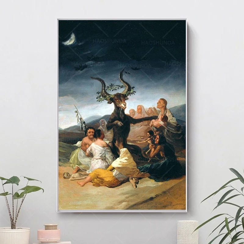 Франциско de Goya: ведьм Sabbath картины маслом на холсте отпечатки стены искусства для