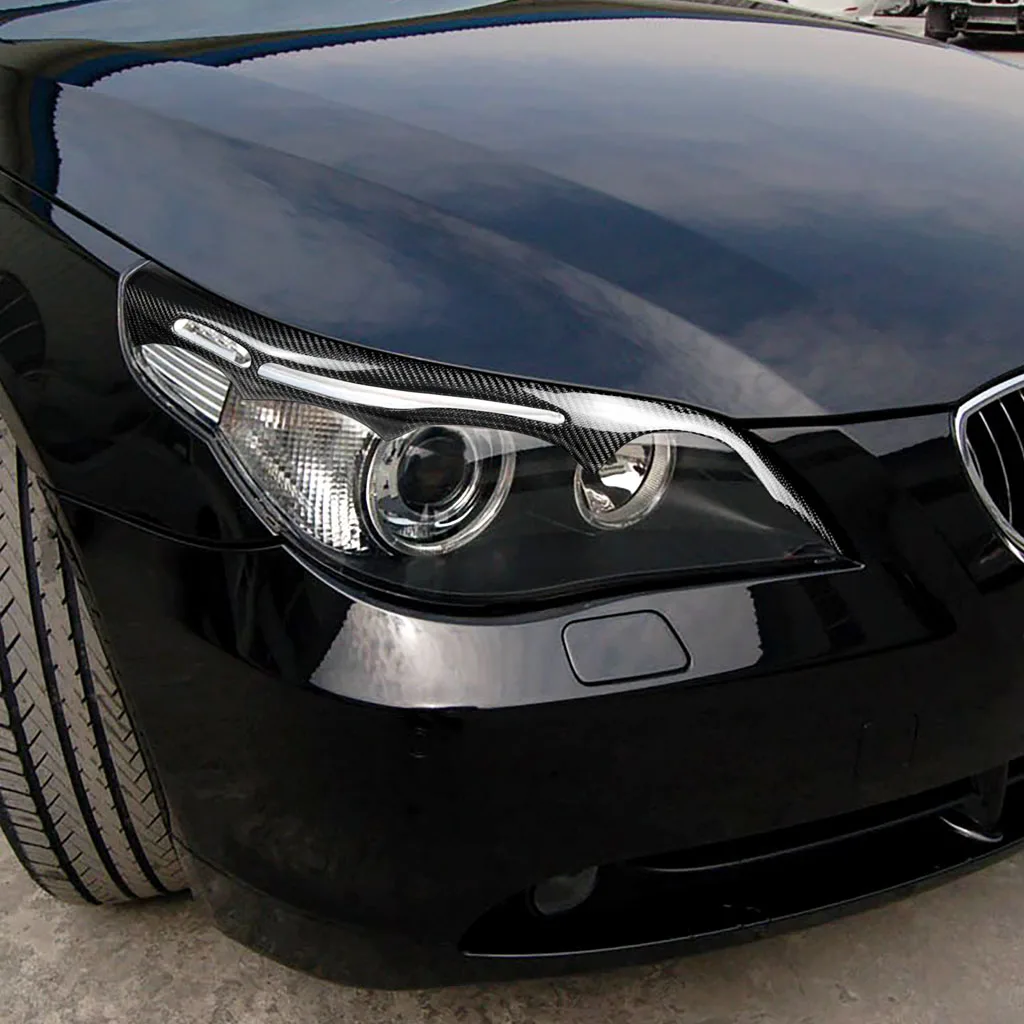 Автомобильная наклейка для BMW E60 5 серии 2004-2010 из углеродного волокна передние