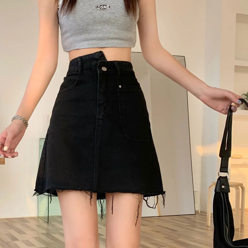 Женская джинсовая юбка новый дизайн лета 2021 сексуальные женские секреты | одежда