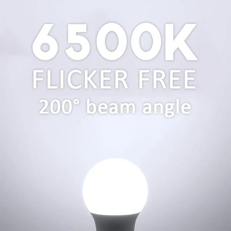 

10PCS E27 LED Bulb Lamp 9W 6500K Pure White No Flicker 60x112mm AC85-265V Table Lamp Globe Bulb Bombilla Spotlight