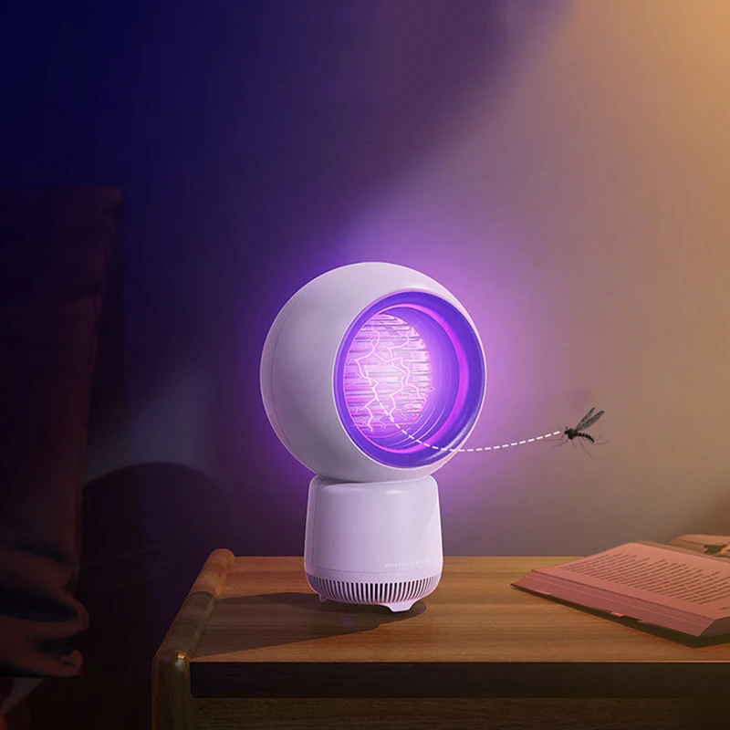

Mosquito Repellent Lamp 360 Degree Swivel Mosquito Killer Cordless Zapper 30dB Low Noise USB Rechargable for Bedroom HUG