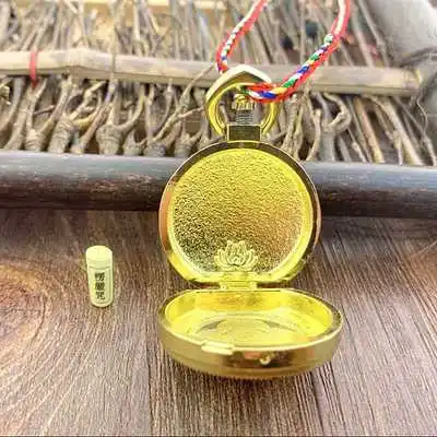 

LOOKER Religious Gawu Box Buddha Pendant High Quality Plating Tibet National Element Metal Crafts Not Fade And Not Rust