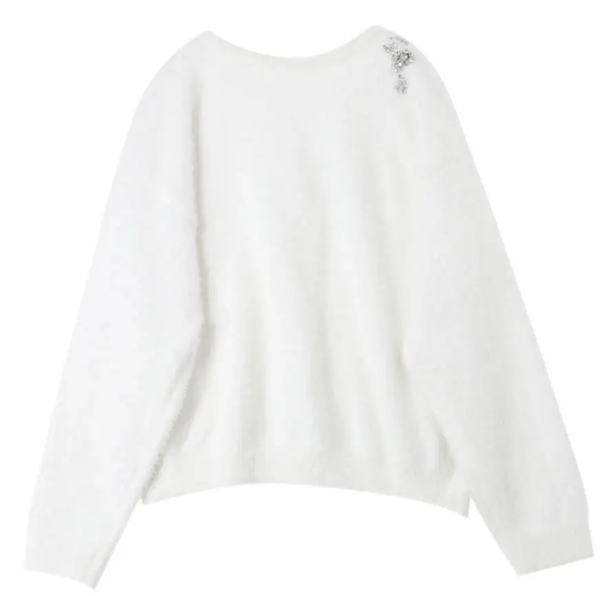 Новинка 2019 осенне-весенний женский свитер длинный рукав сексуальный v-образный