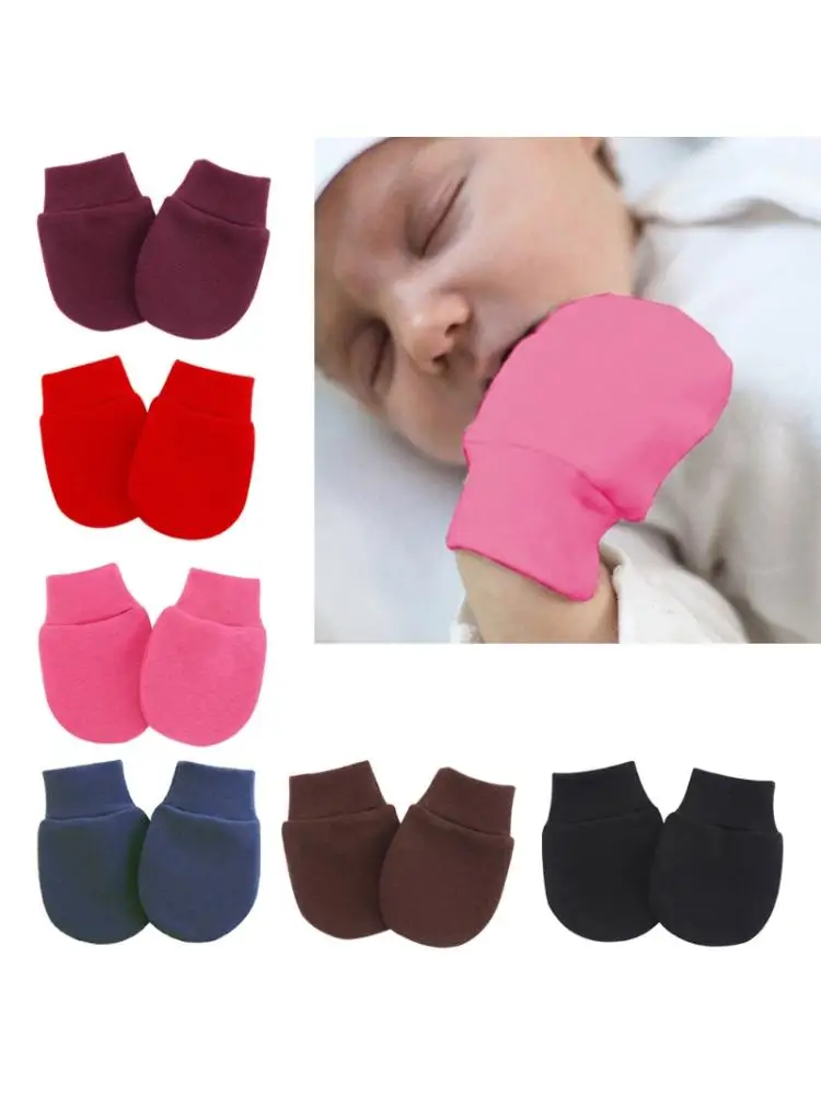 

3 Pair/Set Baby Gloves Newborn Infant Anti-grab Glove Face Protect Baby Mitten