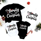 2021 семейная Рождественская одежда для мамы и дочки, Одинаковая одежда, повседневная модная Рождественская одежда с коротким рукавом, лучший подарок, женские топы