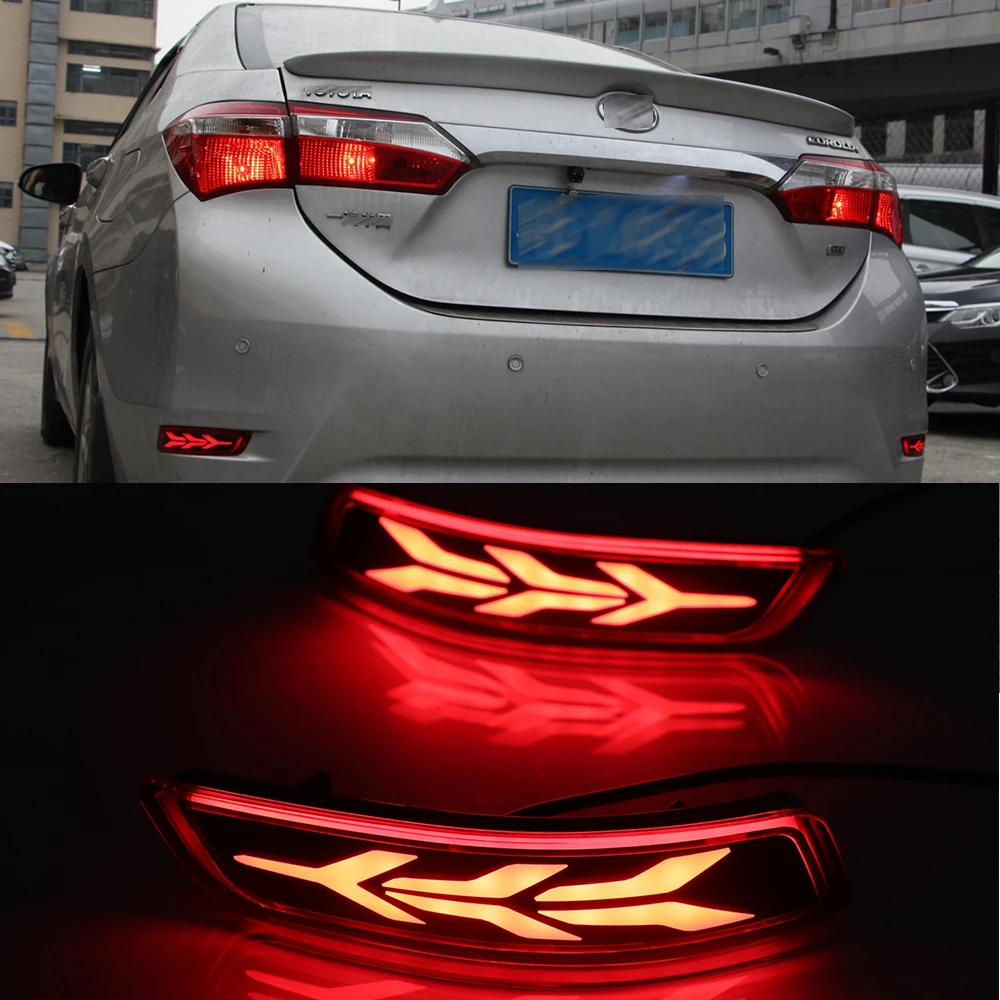 Новый Светодиодный отражатель для заднего бампера противотуманные стоп сигналы