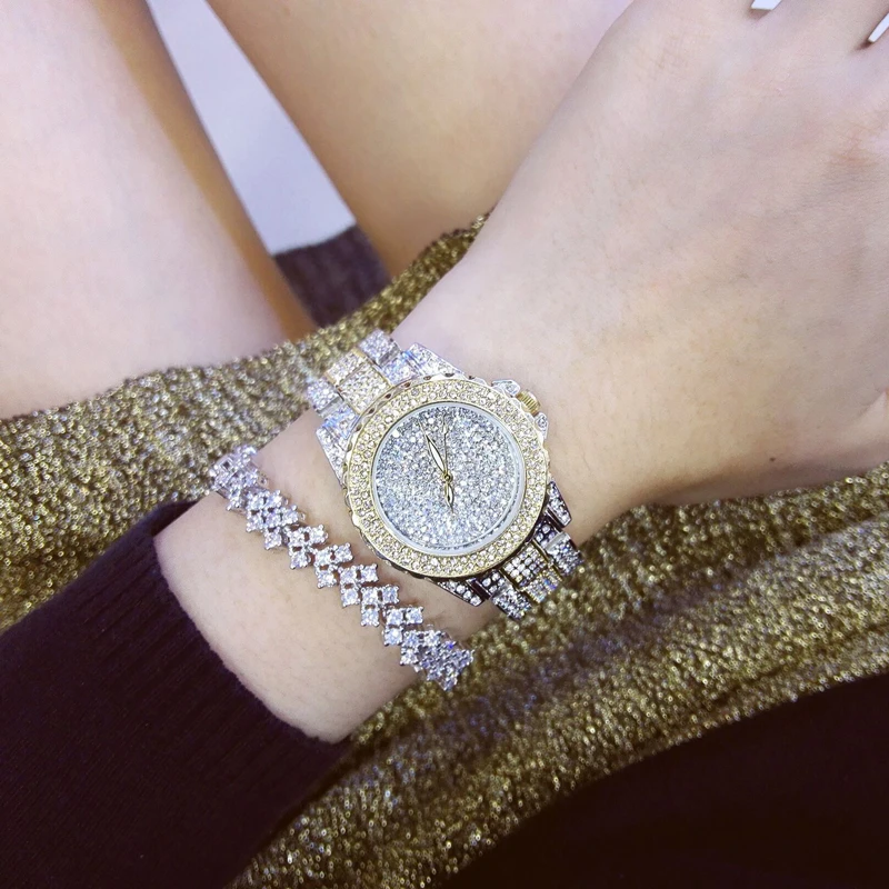 

Women Watch Luxury Brand 2021 Fashion Casual Ladies Wrist Watches Rhinestone Silver Watches For Women Relogio Feminino