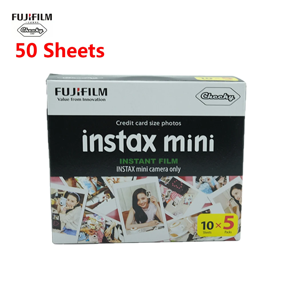 Белая Мини пленка 10 50 для Fuji Instax фотобумага мгновенной камеры или Fujifilm Mini