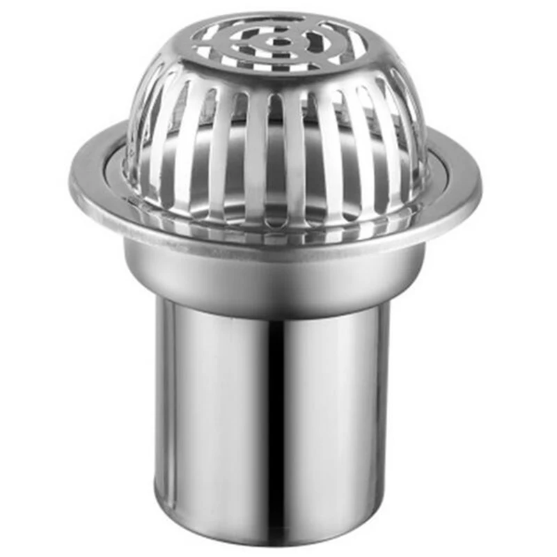 Practical Boutique Stainless Steel Balcony Roof Large Displacement Anti-Blocking Floor Drain Outdoor Rain Bucket Drainage | Обустройство