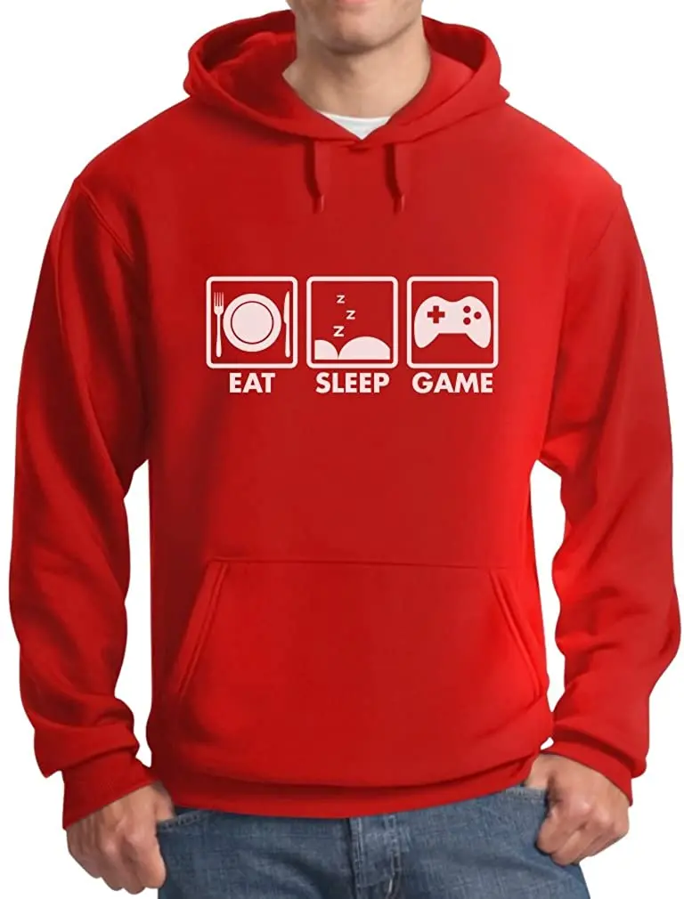 

Eat Sleep Game - Gift for Gamer Gaming Funny Men's Women's Graphic Hoodie