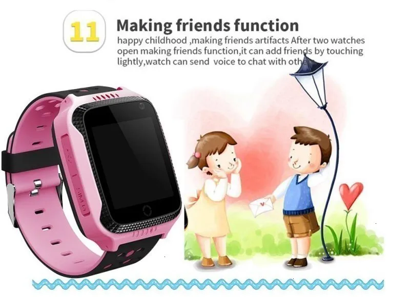 COXRY Smart Watch Kids Gps With Camera Flashlight Baby Watch SOS Call Location Device Tracker For Children Safe PK Q100 Q90 Q60