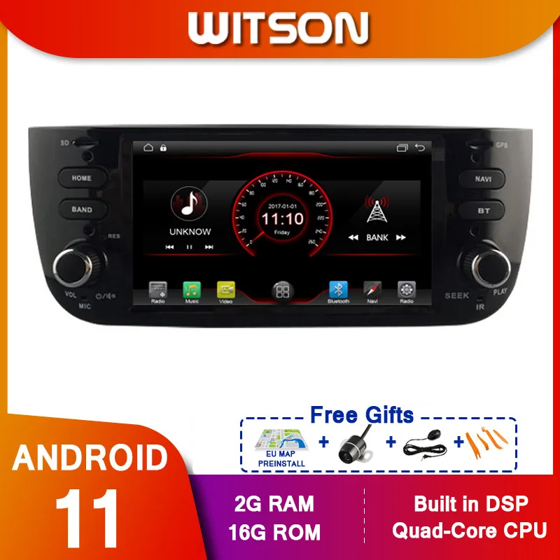

Автомобильный мультимедийный плеер WITSON, стерео, GPS, DVD, радио, навигация, Android экран, Android 11, для FIAT LINEA