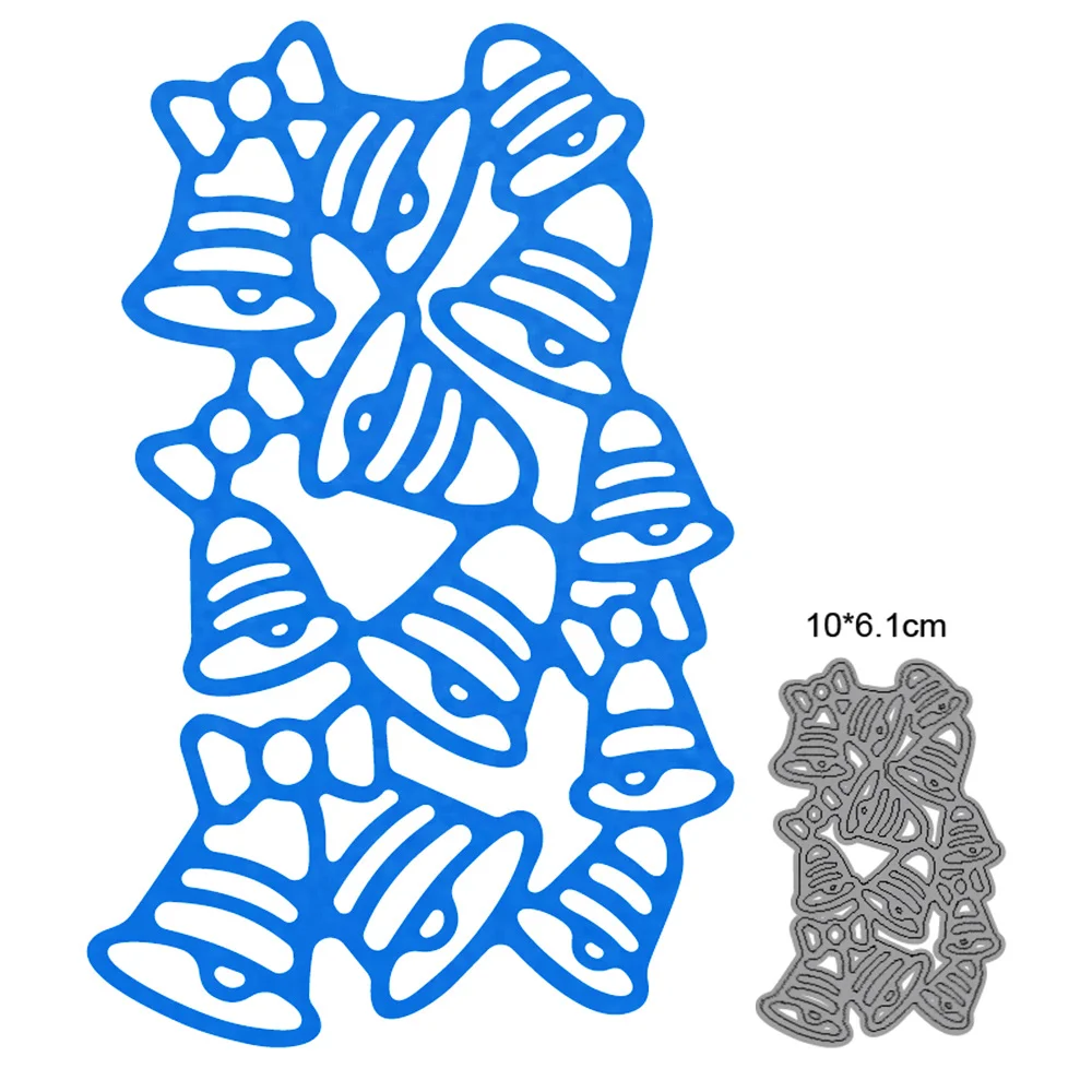 

Новинка 2021 года, металлическая Форма для резки, высечки, рождественские колокольчики, украшение, скрапбук, бумага, ремесло, нож, форма, лезви...