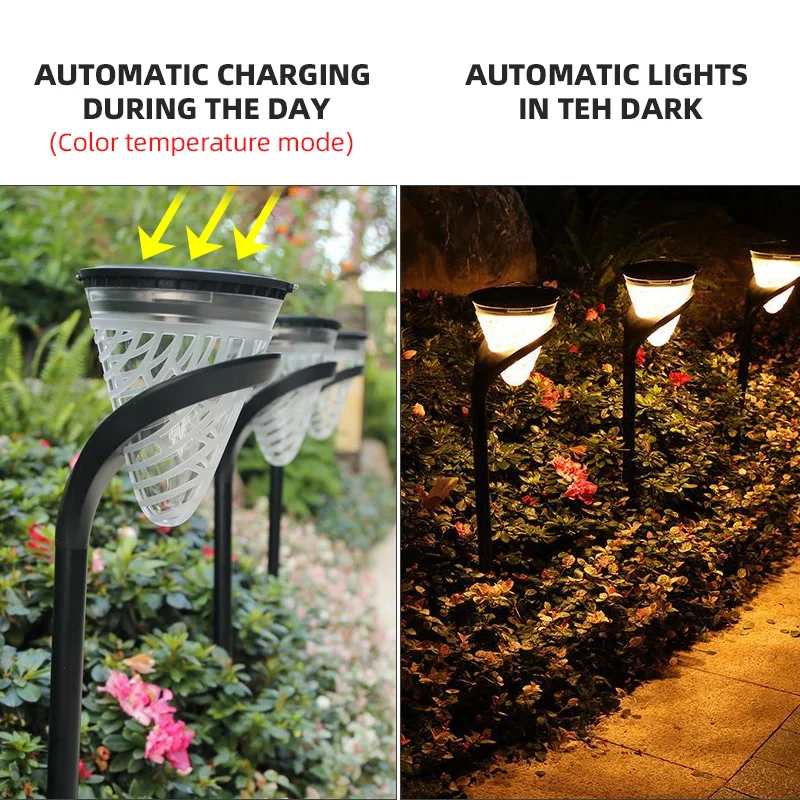 Садовый светильник smпрямого света на солнечной батарее уличная Светодиодная