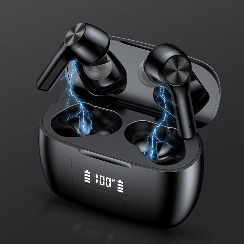 TWS Беспроводные Bluetooth 5 0 наушники зарядный чехол светодиодный дисплей