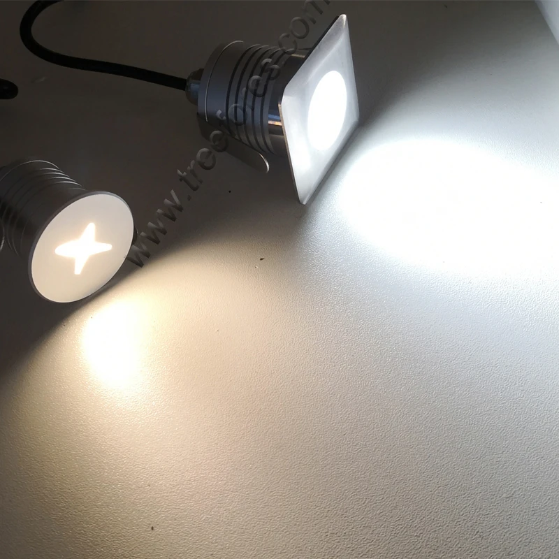 Нержавеющая сталь IP67 3W CREE 12V 24V dc квадратный прожектор для ванной сауны стены лестницы подземного освещения