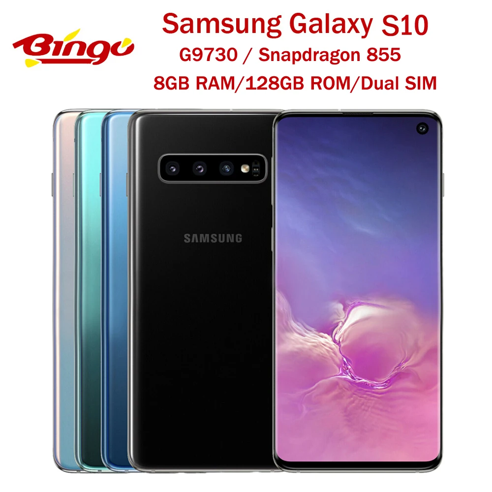 Разблокированный телефон Samsung Galaxy S10 G9730 две Sim карты версия в Гонконге Snapdragon 855