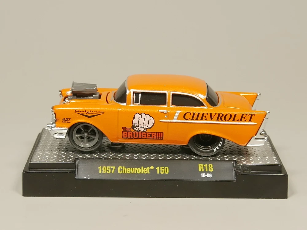 M2 1:64 1957 Chevrolet 150 бутик игрушечный автомобиль из сплава для детей Детские игрушки