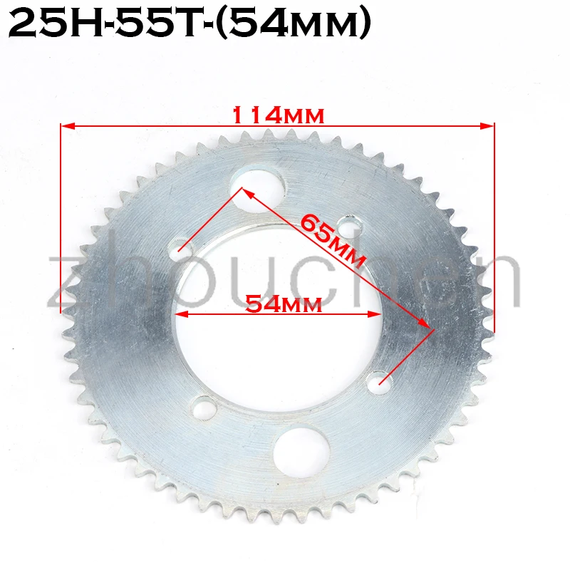 

25H Sprocket 29mm /54mm 55t Tooth Rear Sprocket for 47CC 49CC Mini Moto ATV Quad Dirt Pit Pocket Bike