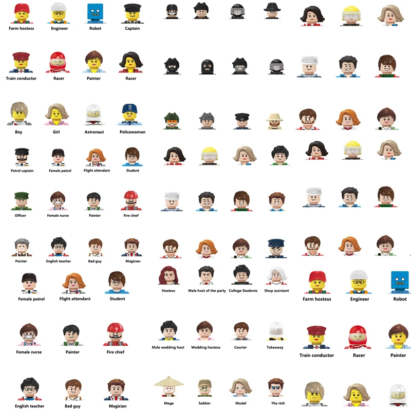 Мини фигурки строительные блоки игрушки для девочек и мальчиков карьерные