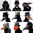 Готический стимпанк чума доктор шнабель колпачки Хэллоуин ворона клоун дьявольские маски головные уборы для вечеринки в стиле аниме Косплэй, страшно, костюмы