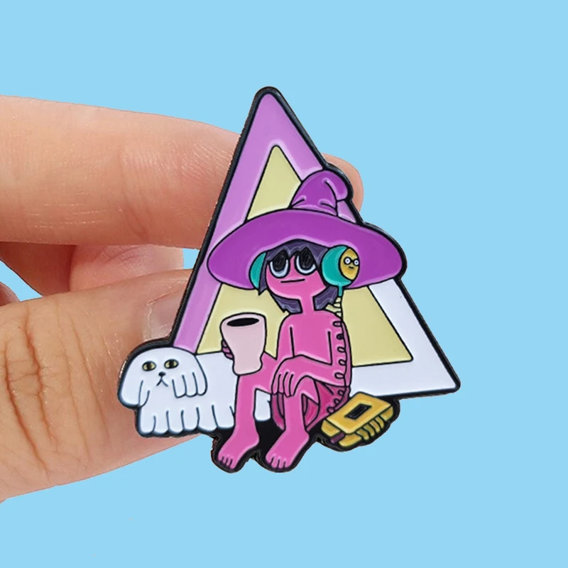 Брошь с изображением мультяшного полуночного благословения времени