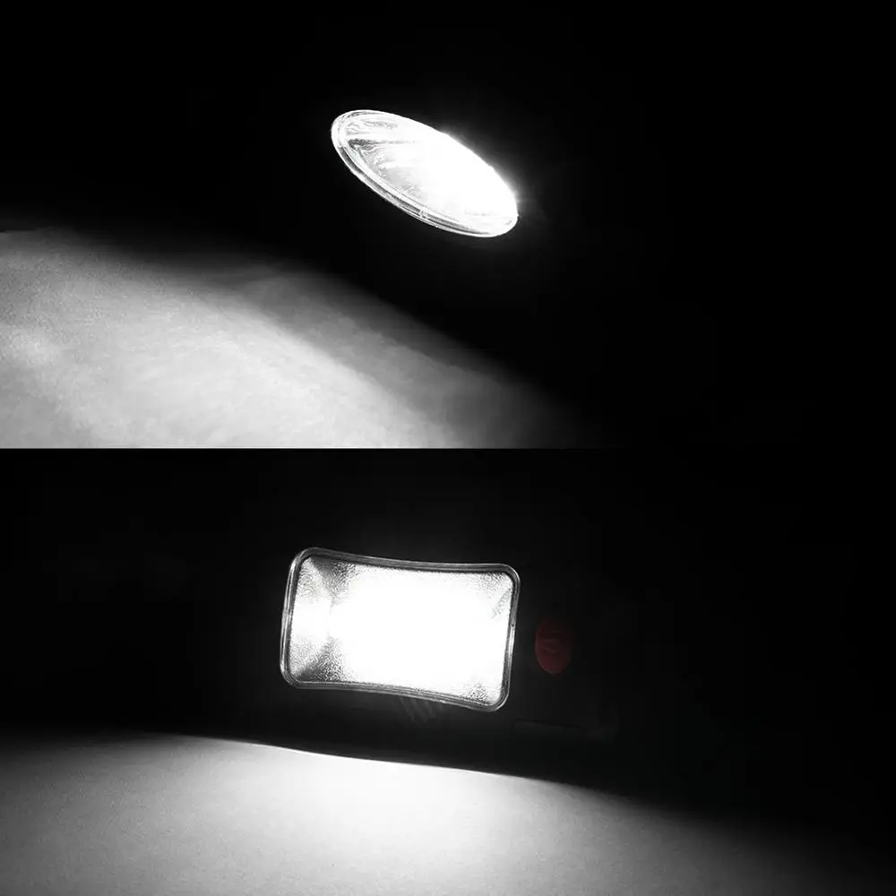 Карманный фонарик COB LED Магнитный рабочий складной с крючком 2 режима удобный