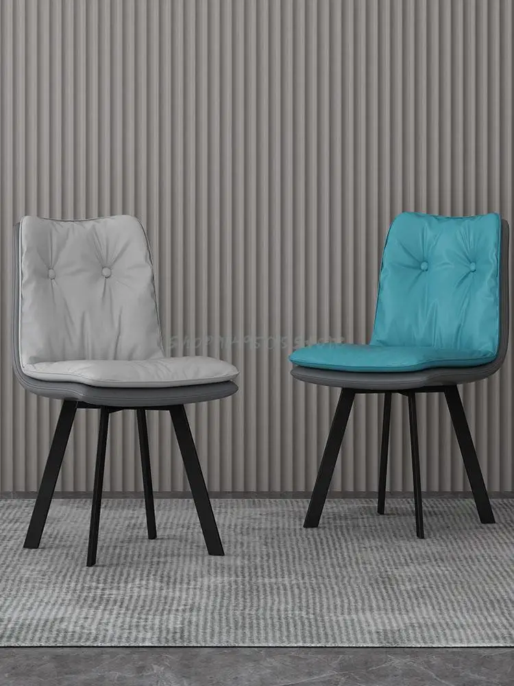 Скандинавский обеденный стул со спинкой простой легкий роскошный Железный