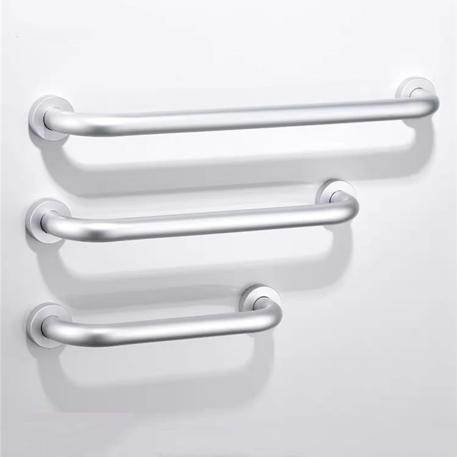 

Barrier-free Handrail Silver Aluminum Bathroom Stair Grab Elderly/Children Toilet Bathtub Safety Booster Handle Non-slip Armrest