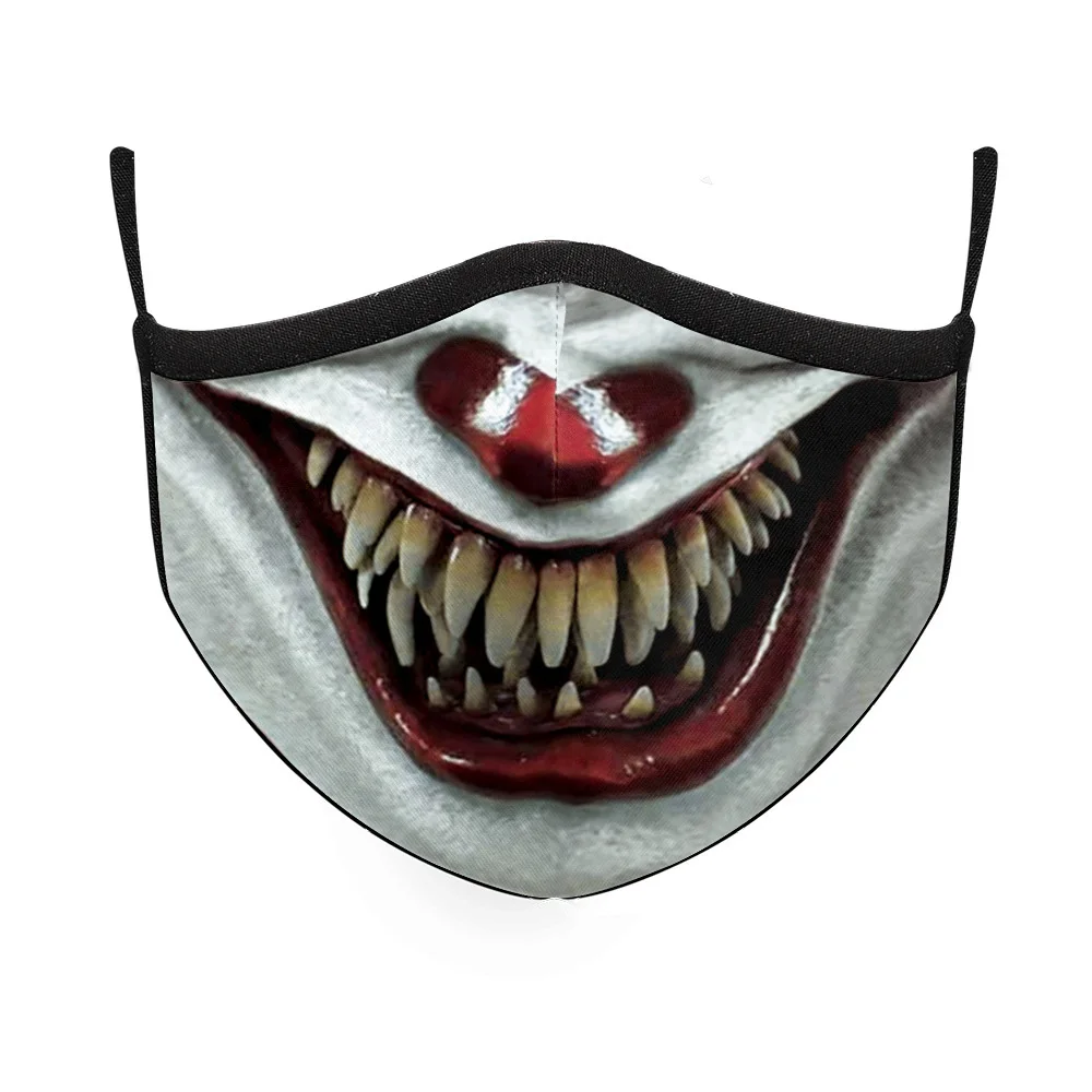Ужас косплей на Хеллоуин смерти Джокер рот маски Для женщин унисекс уход за кожей