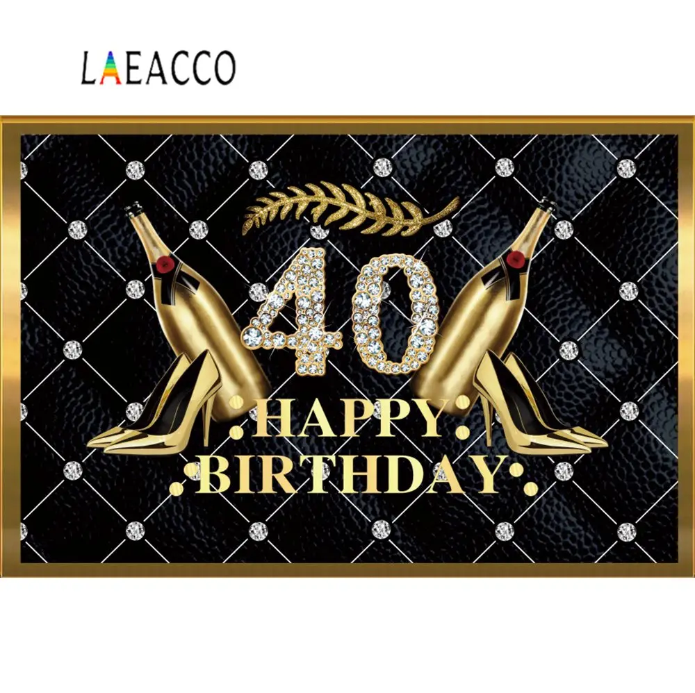 Photo Backdrops Happy Women Fabulous Birthday Party 30 40 50th High Heels Party Banner Photo Backgrounds Photocall Photo Studio