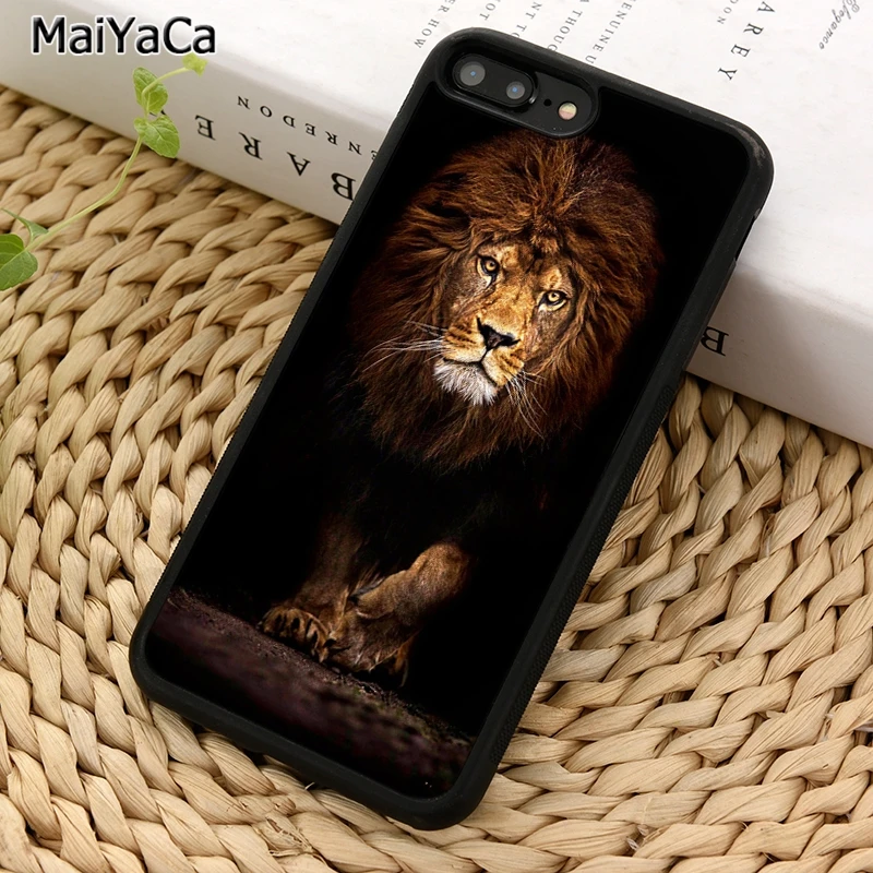MaiYaCa Король джунглей Лев Модный чехол для телефона iPhone 5 6S 7 8 plus 11 12 13 Pro X XR XS Max Samsung