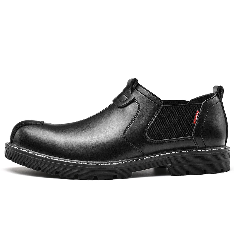 

2020 New Autumn Chelsea Boots Men Fashion Casual Men Shoes British Male Ankle Boots Comfortable Waterproof Flat Shoes Male