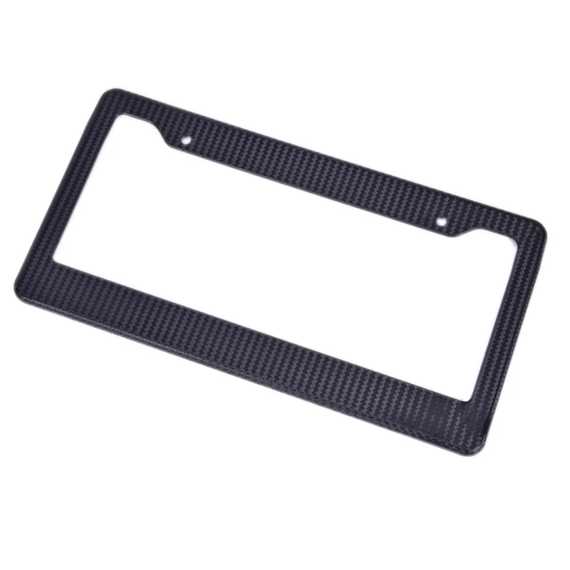 2PCS Universal Frame Bracket with Standard Screw Kits License Plate Carbon Fiber Plastic | Автомобили и мотоциклы