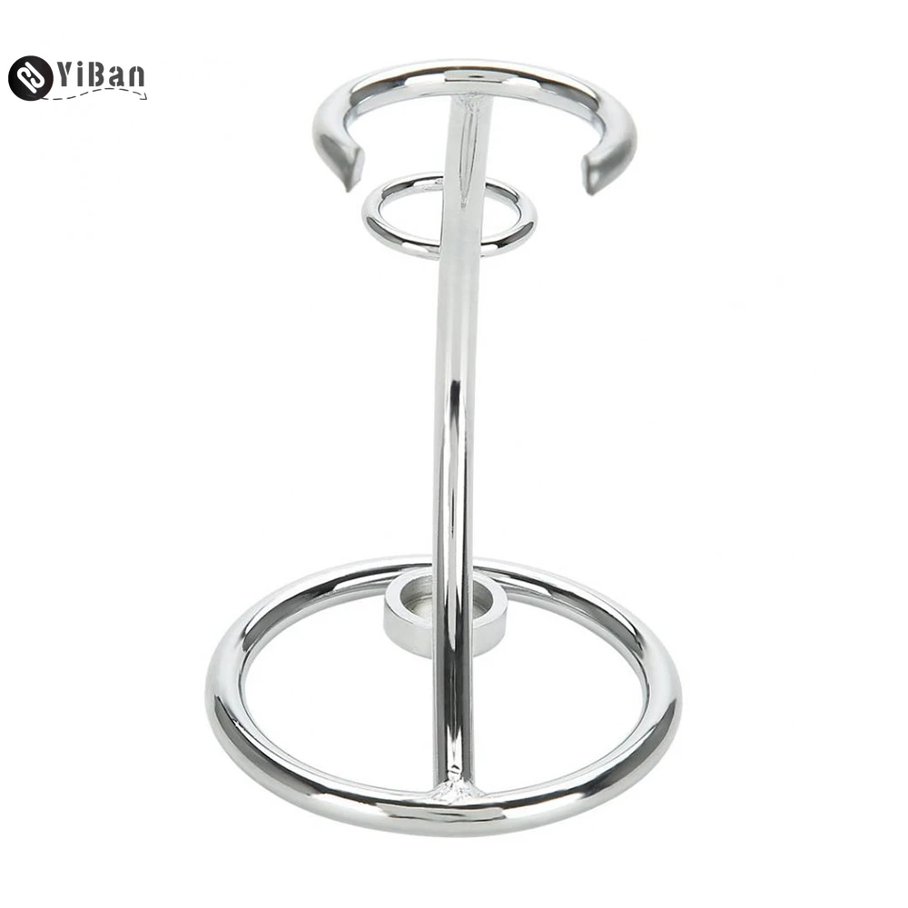 

Hot Sale Men's Shaving Razor & Brush Stand Shaver Stainless Steel Holder Stand Kit Pro Rack