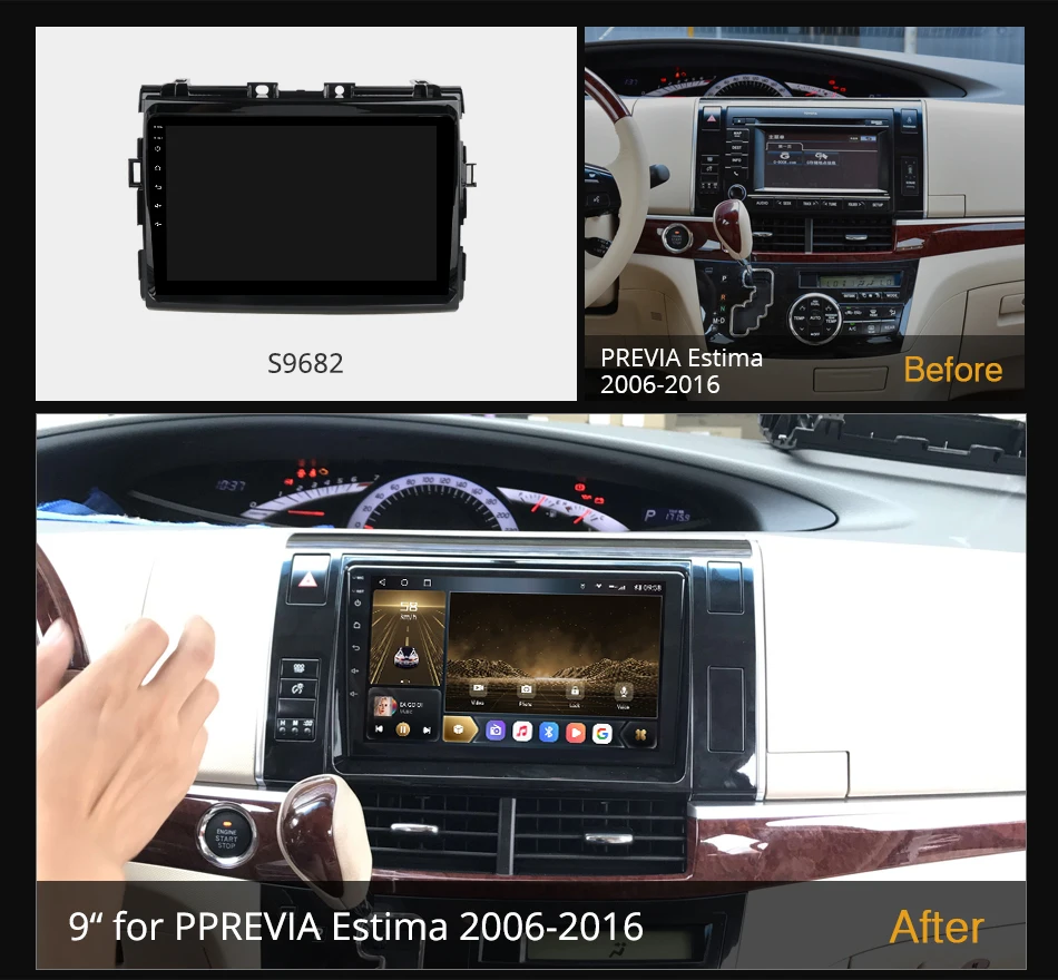 Автомобильный радиоприемник Ownice K7 6G + 128G для Toyota Privia estima 2006 - 2016 android 10 0 BT 5
