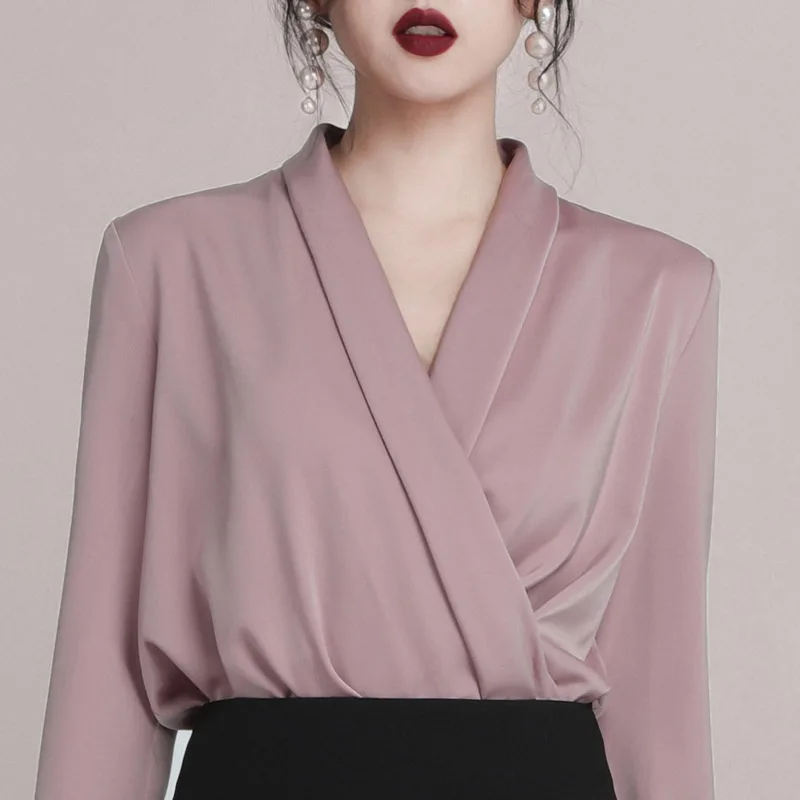 Женский офисный костюм из 2 предметов Max Spri модный топ с v образным вырезом и