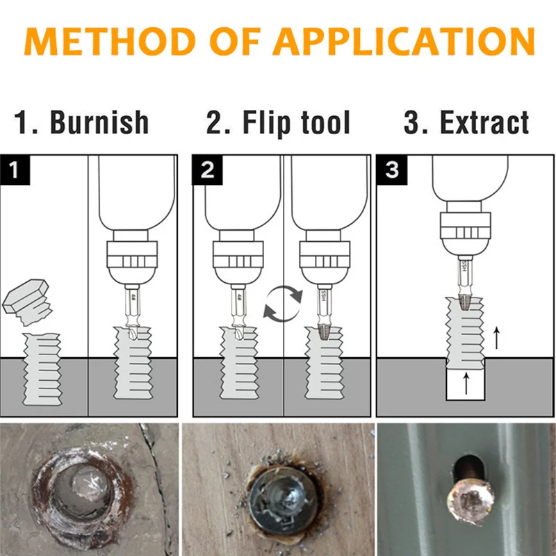 

Drill Bits Screw Removers Stud HSS Silver Anti-rust Workshop Tools Supplies
