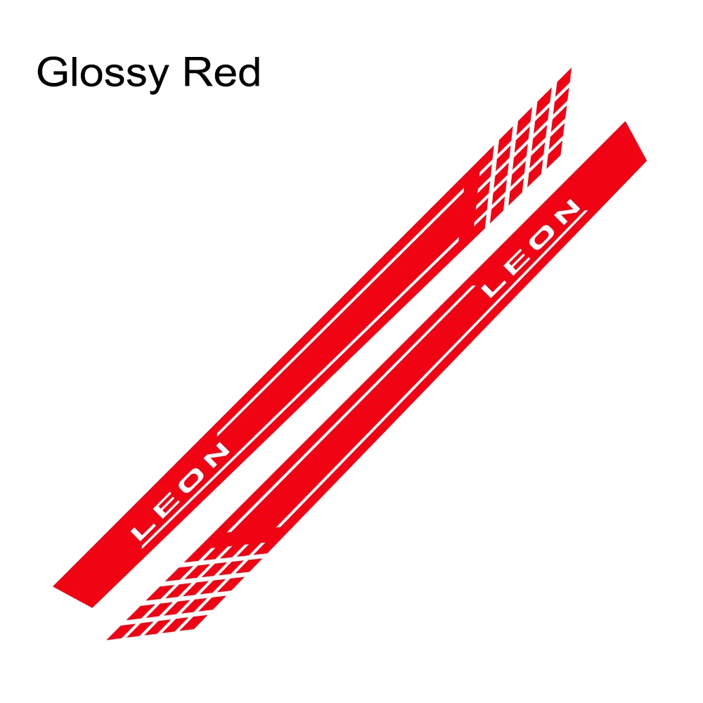 

2 Pcs. Car Door Side Long Skirt Decoration Sport Stickers for Seat Leon, Car Body Vinyl Coating Film, Car Decals, Car Accessorie