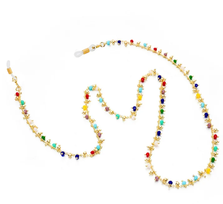 Цепочка для очков девочек модные цепочки силиконовые очки ремешок