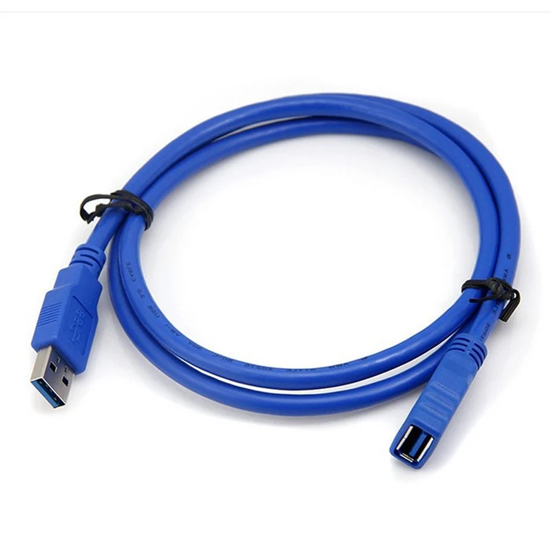 

10Ft USB 3.0 A Male TO A Female Extension Cable Super Speed Blue Color Cord