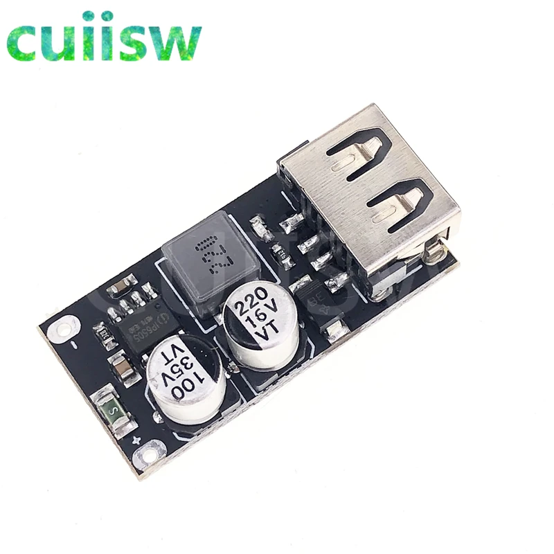 USB конвертер QC3.0 QC2.0 понижающий модуль зарядки 6 32 В 9 12 24 для быстрой печатная плата