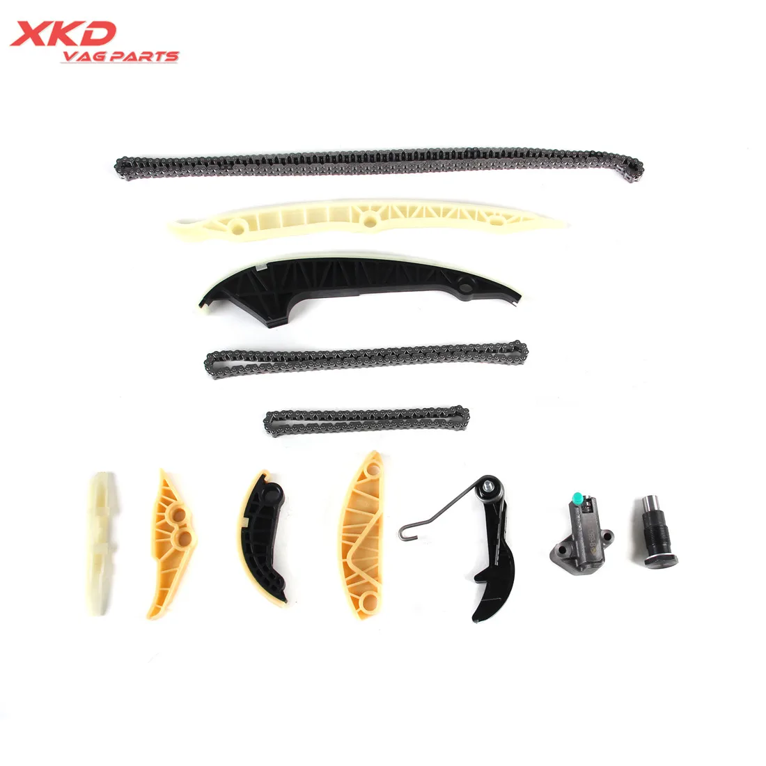 

12Pcs Timing Chain & Rail & Tensioner Repair Kit Fit For Golf G-TI MK7 Passat P-olo A4 Q5 TT
