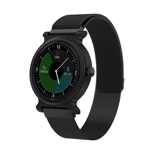 black steel Vorke VK5 Bluetooth Смарт-часы с сенсорным экраном поддерживает ответ на телефон и прослушивание музыки фитнес-трекер IP67 PK Miband 4 - Цвет: black steel