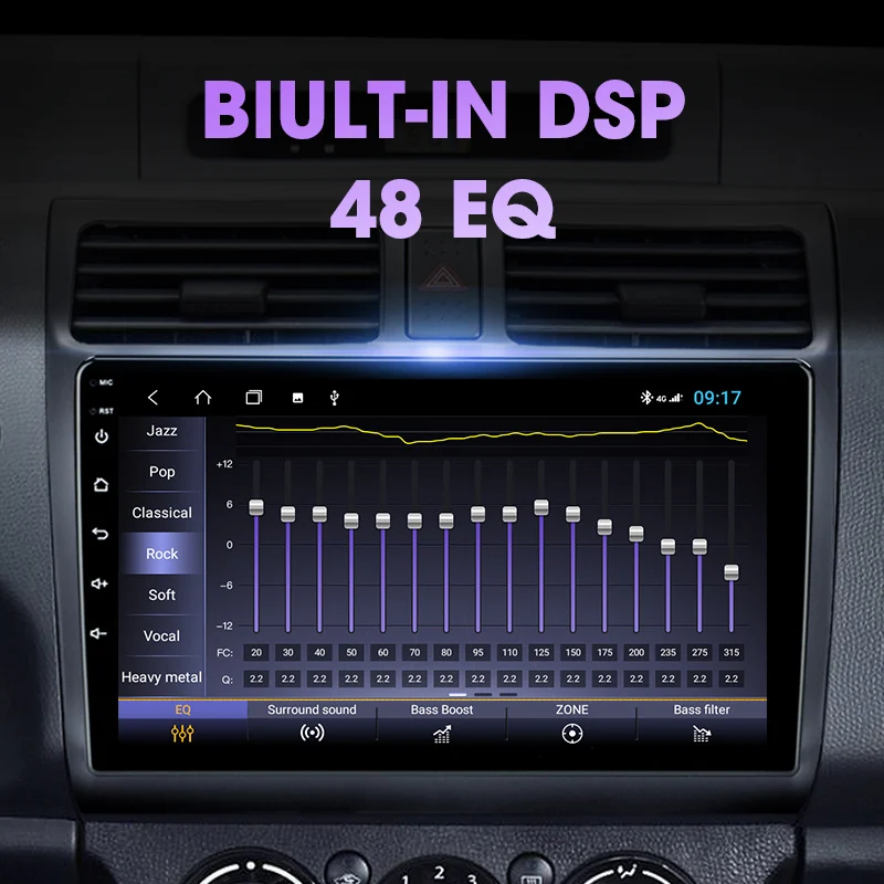 Автомагнитола JMCQ 2 din Android 10 для Suzuki Swift 2003-2010 стерео мультимедийный видеоплеер
