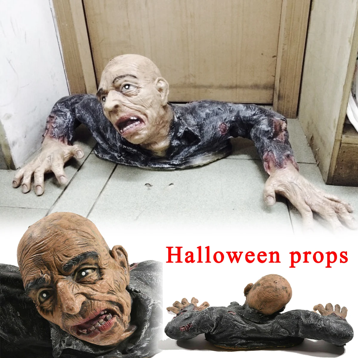 

Halloween Scary Haunted House Props Horror Layout Crawling Body Creepy Little Corpse Zombie Ghost Home Bar Halloween Party Decor