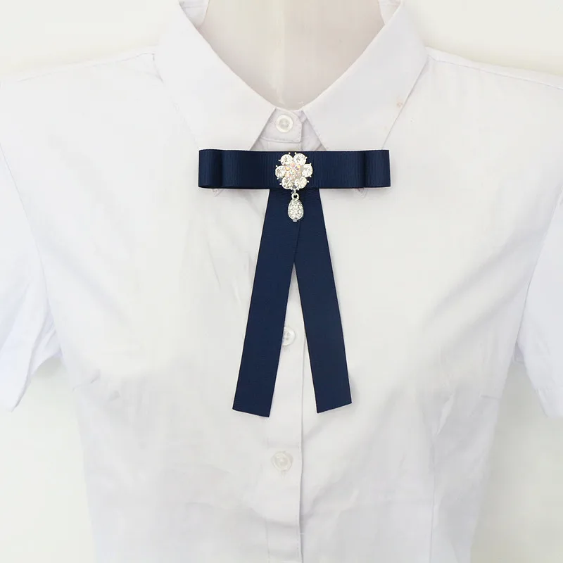 19 цветов бант лента брошь воротник аксессуары для галстуков длинная игла ткань