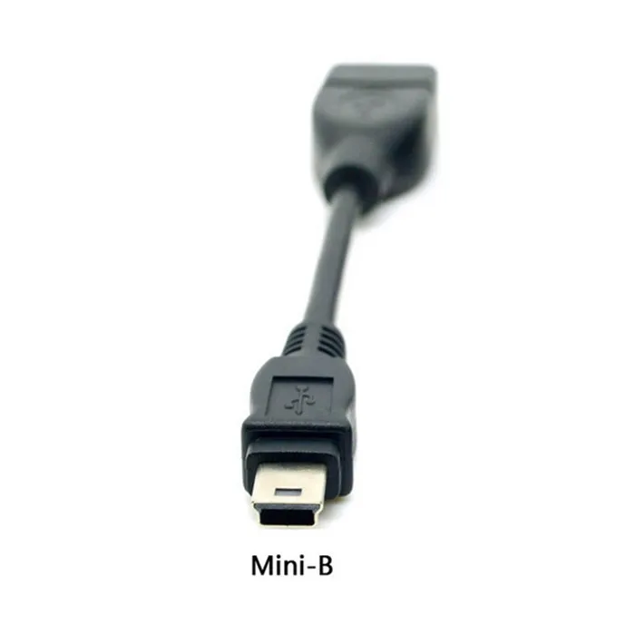 

qywo MINI USB otg cable 10cm short cable Mini-B 5Pin Male to USB 2.0 Female Data Adapter cable for AUX Audio Tablet MP3 MP4